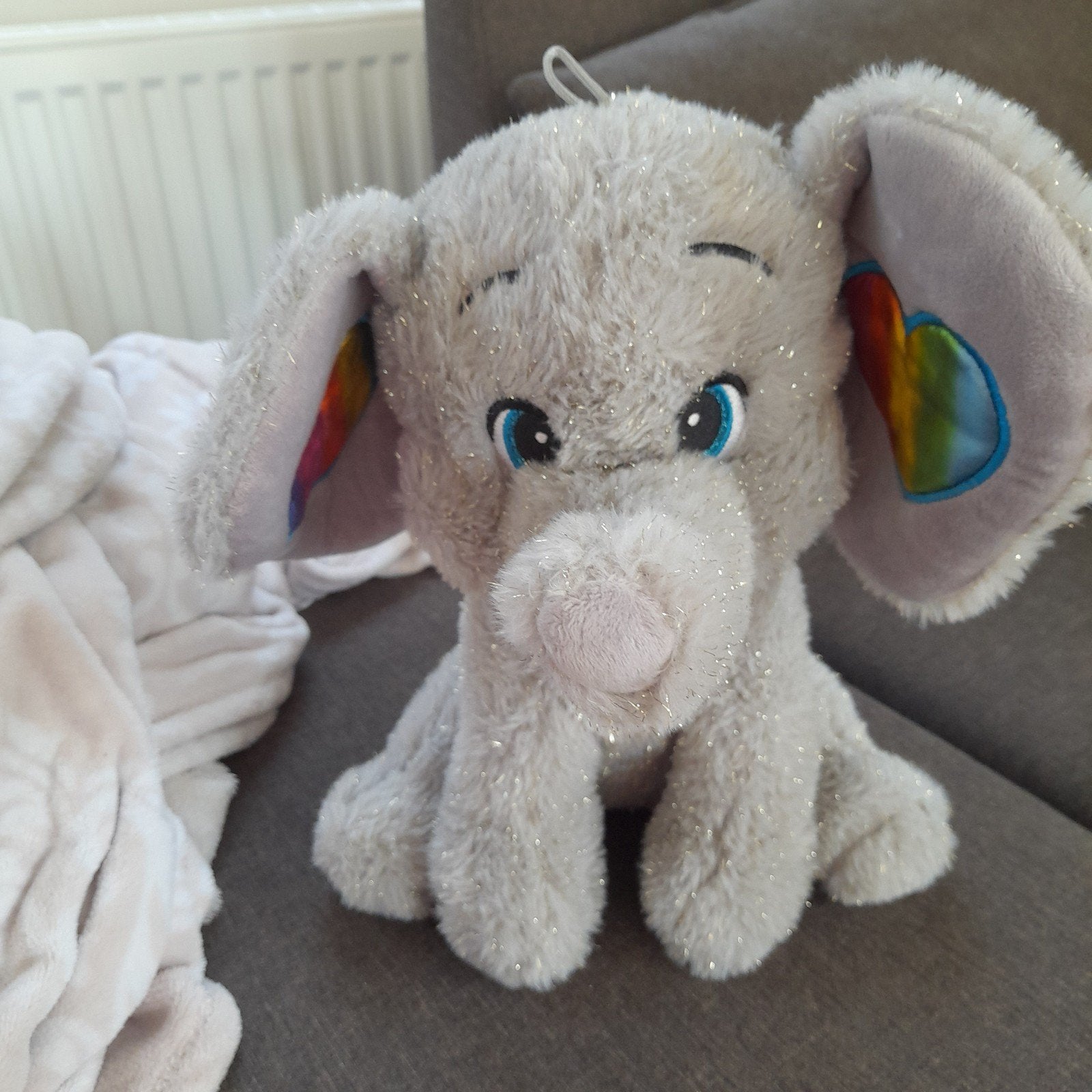 knuffel, Ophalen of Verzenden, Zo goed als nieuw, Grijs, Olifant