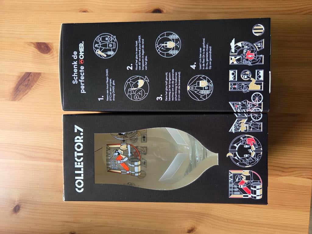 Omer 7 collector glas, Ophalen of Verzenden