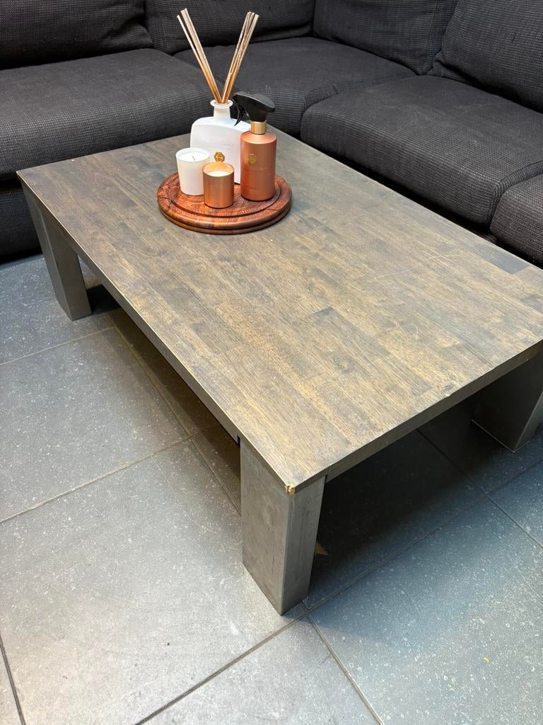 Houte salontafel, Huis en Inrichting, Tafels | Salontafels, Gebruikt, Ophalen