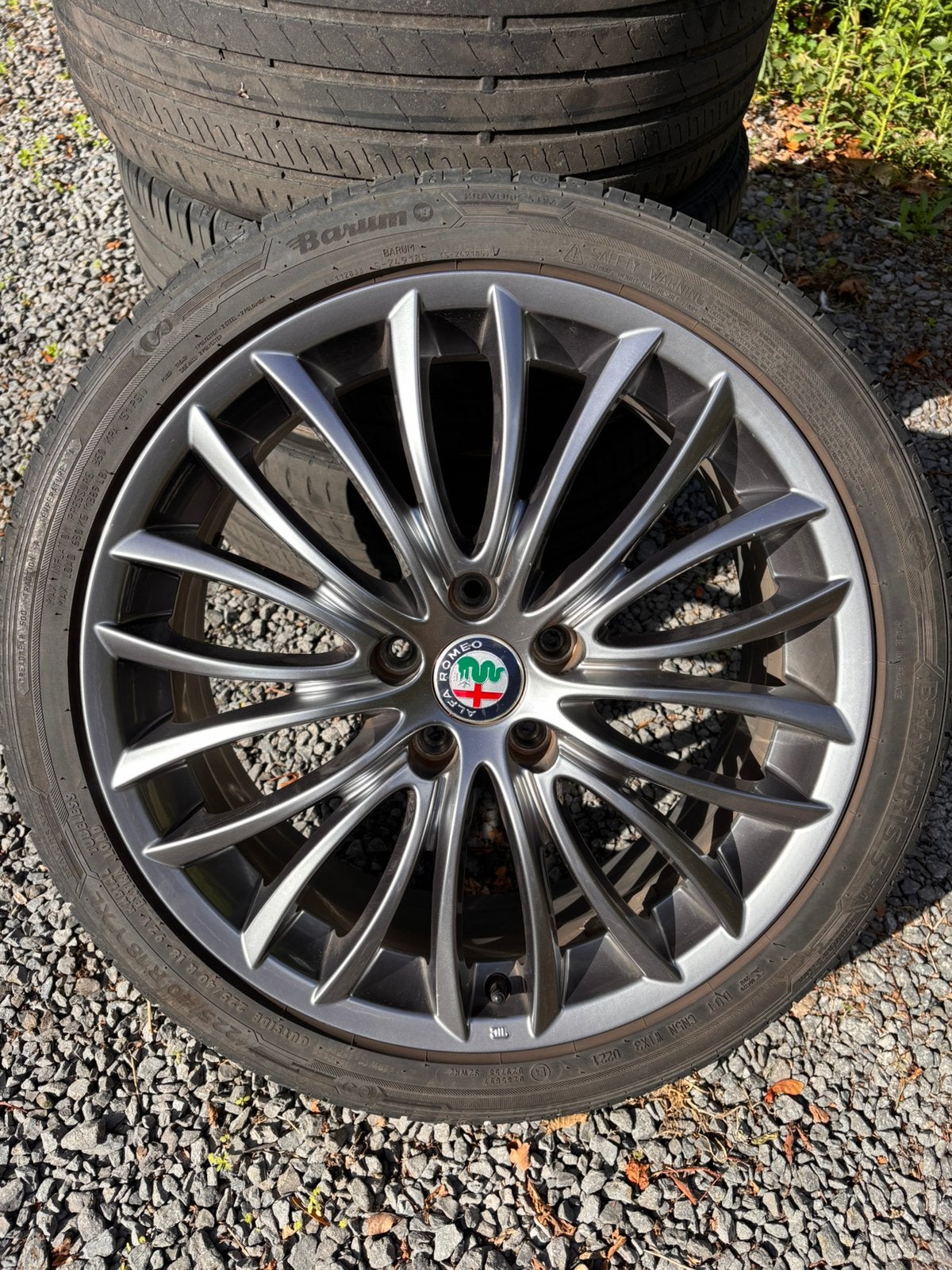 4 x 18 inch Originele Alfa Romeo velgen, Autos : Pièces & Accessoires, Enlèvement, 18 pouces, Pneu(s)