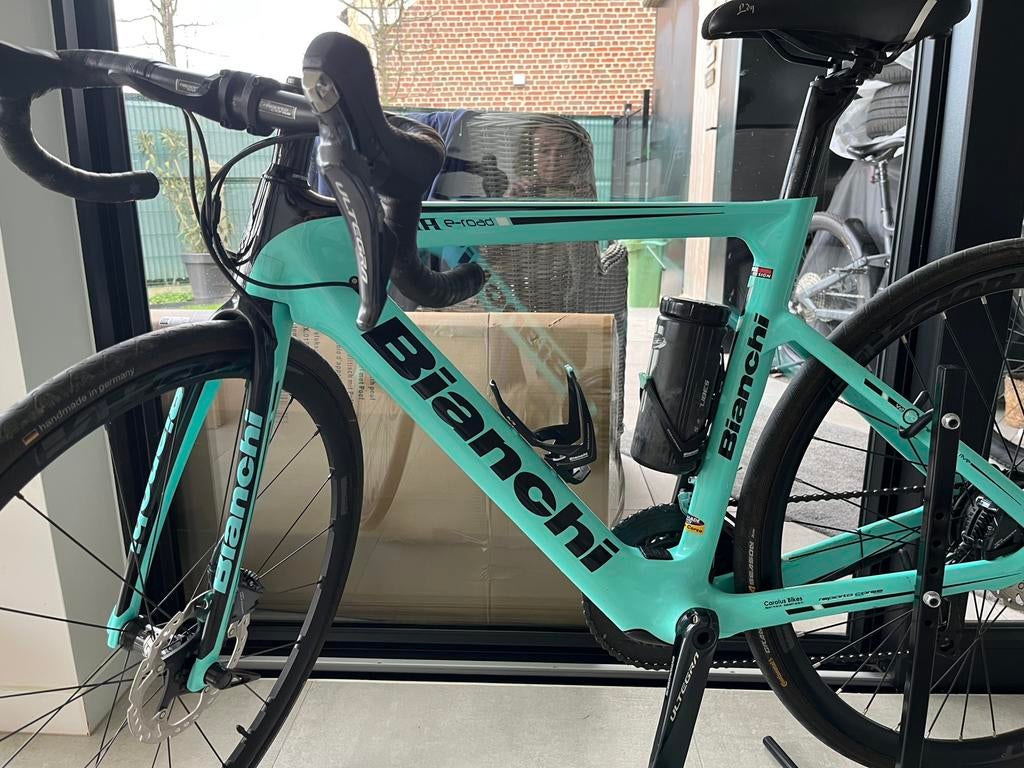 Koersfiets Bianchi Aria E ultegra, Fietsen en Brommers, Gebruikt, Carbon, 10 tot 15 versnellingen, Dames