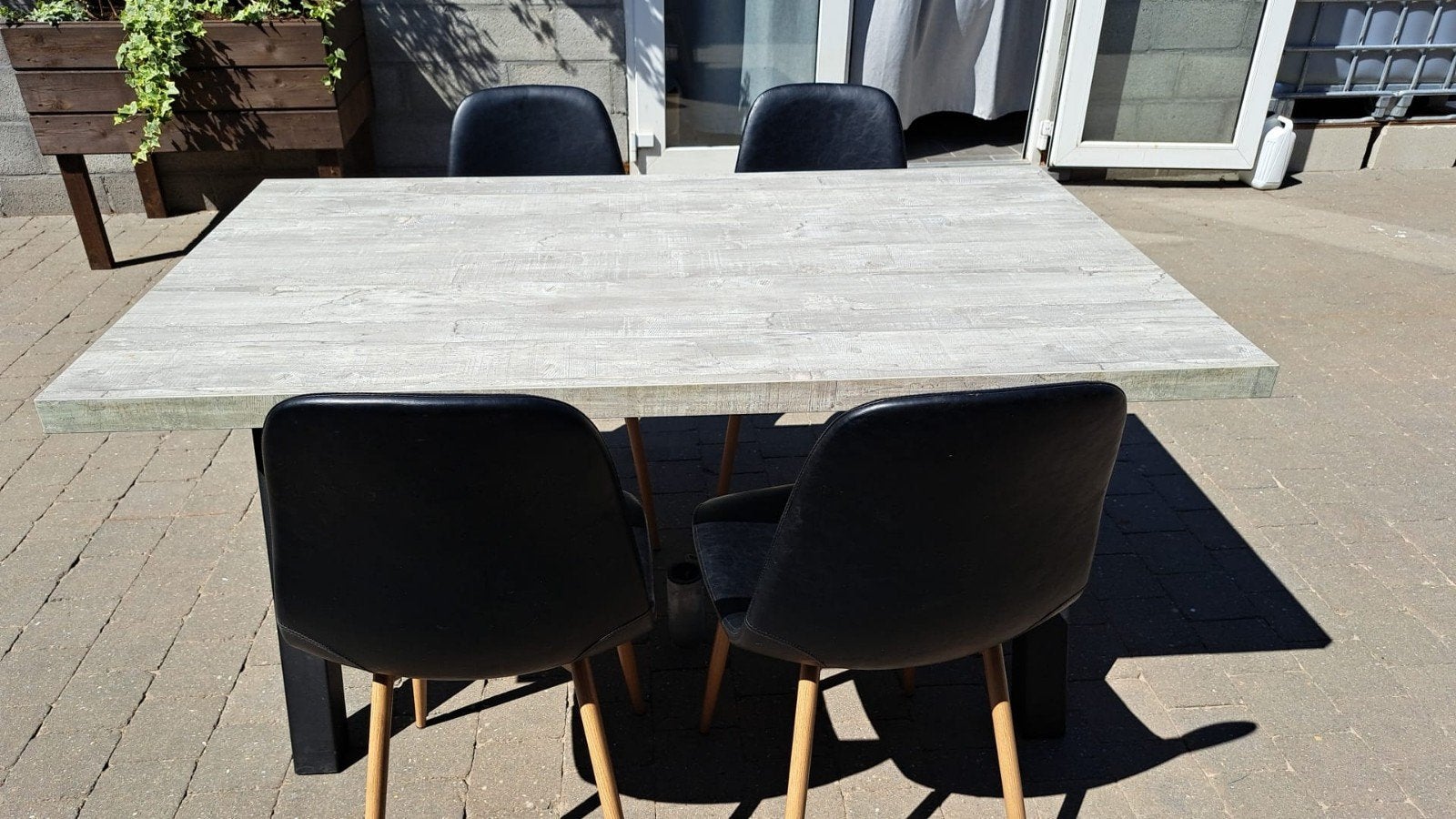 Keukentafel tafel, Ophalen