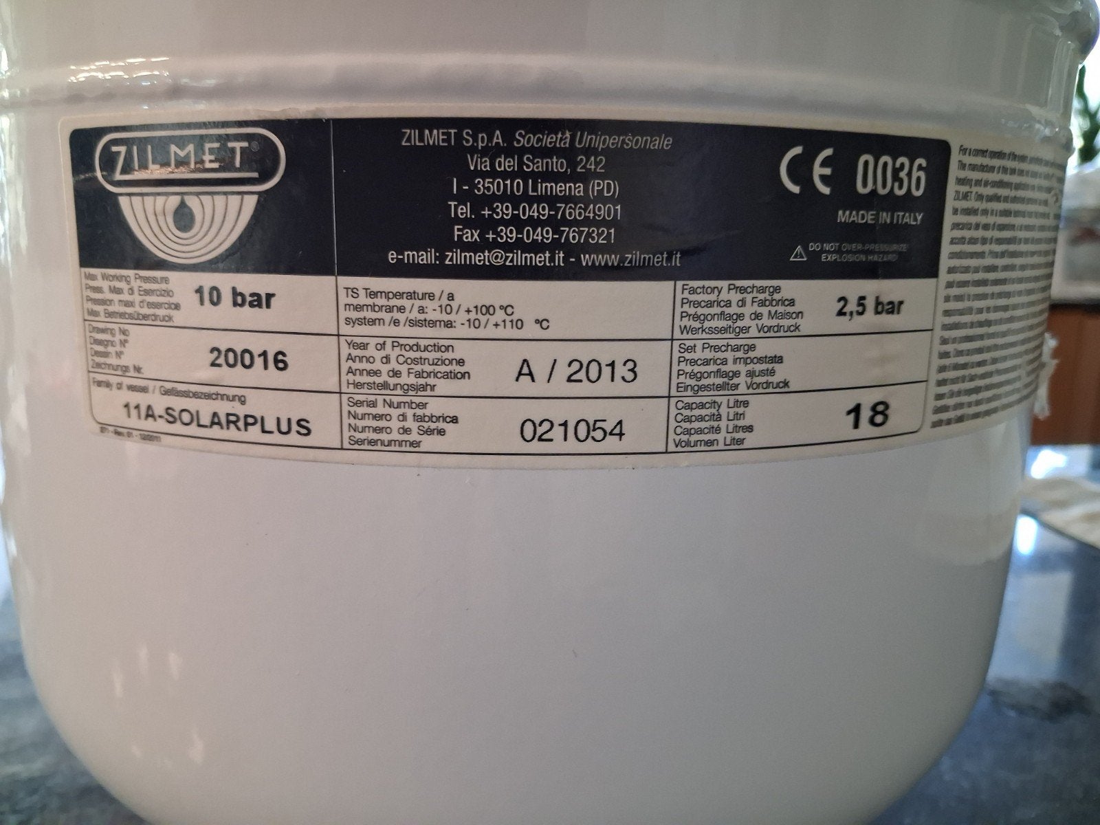 drukvaten voor cv water of boiler, Ophalen, Boiler, Minder dan 20 liter, Minder dan 3 jaar oud