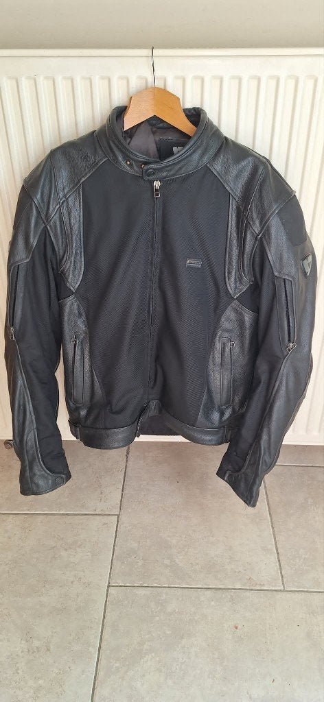 REV'IT Leren Motorjas - Maat 54 (XL) - 3 in 1, Motoren, Heren, REV’IT!, Tweedehands, Ophalen