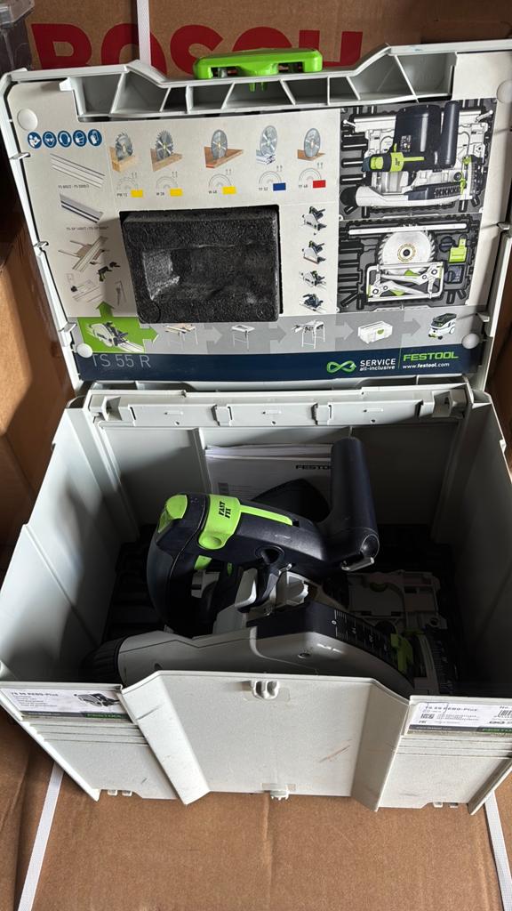 Festool TS55, Ophalen, Zo goed als nieuw