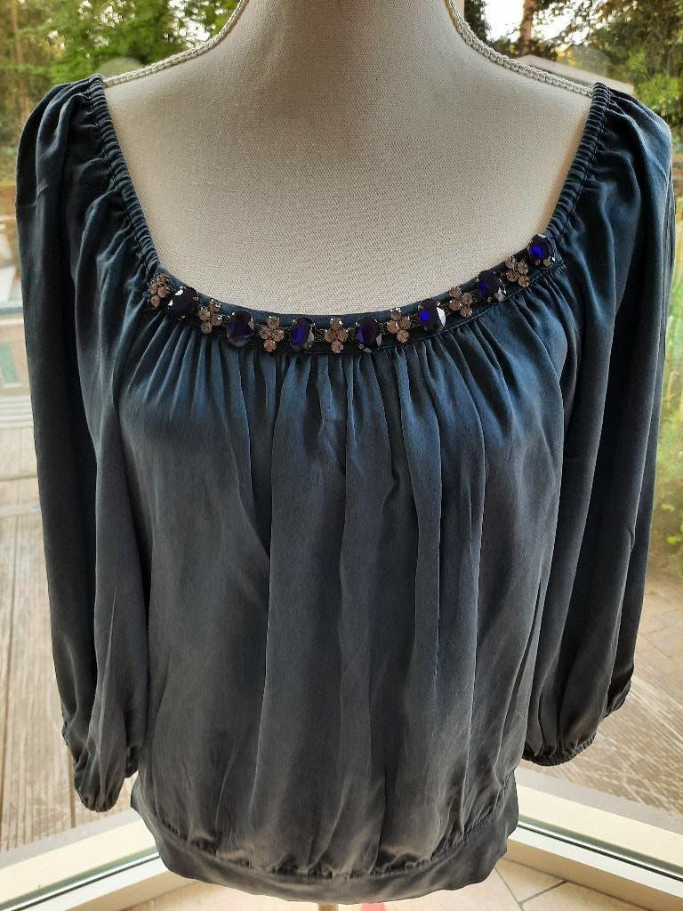 Charmante blouse HALE BOB - S, Enlèvement ou Envoi, Taille 36 (S), Comme neuf, Bleu