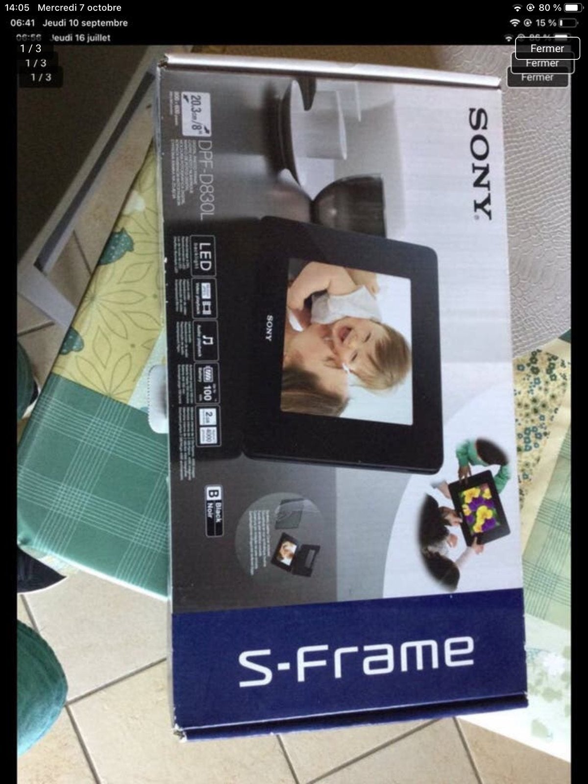 CADRE PHOTO SONY, Comme neuf, Sony