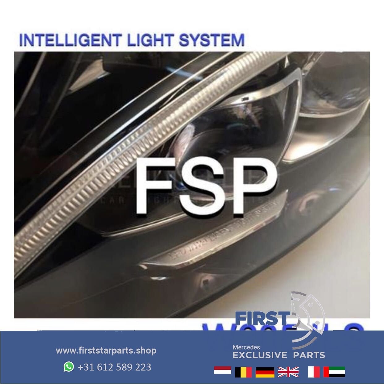 W205 ILS Koplamp LED LINKS C43 C63 AMG Mercedes C Klasse 201, Utilisé, -, -, Enlèvement ou Envoi