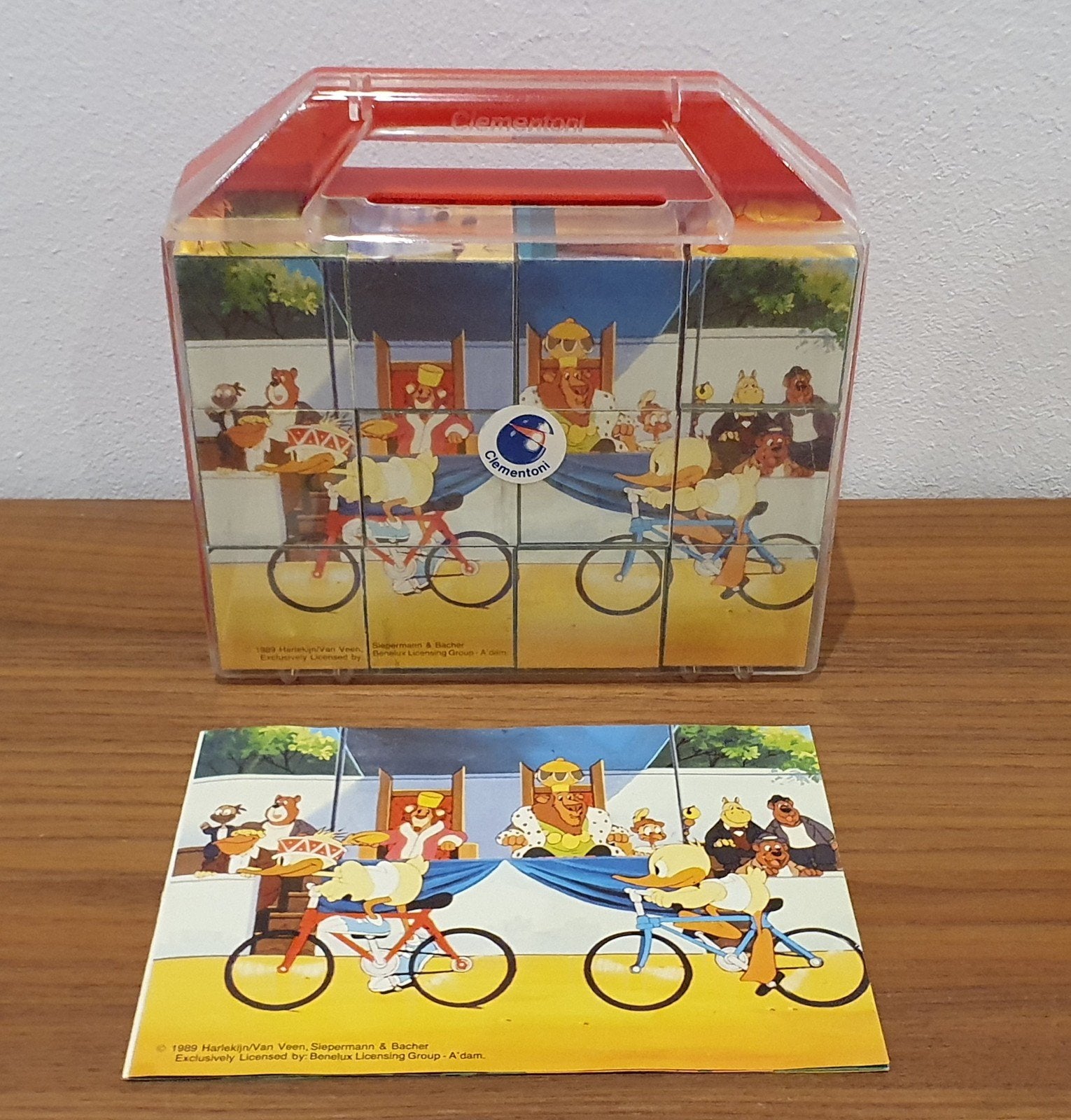 Vintage 6-in-1 blokkenpuzzel Alfred Jodocus Kwak, Ophalen of Verzenden