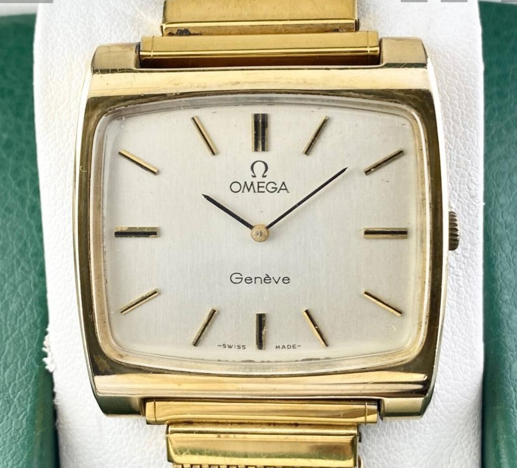 Omega - Genève cal 625 "super flat" unisex 1972, Bijoux, Sacs & Beauté, Montre-bracelet, Enlèvement ou Envoi, Avec bracelet, Or