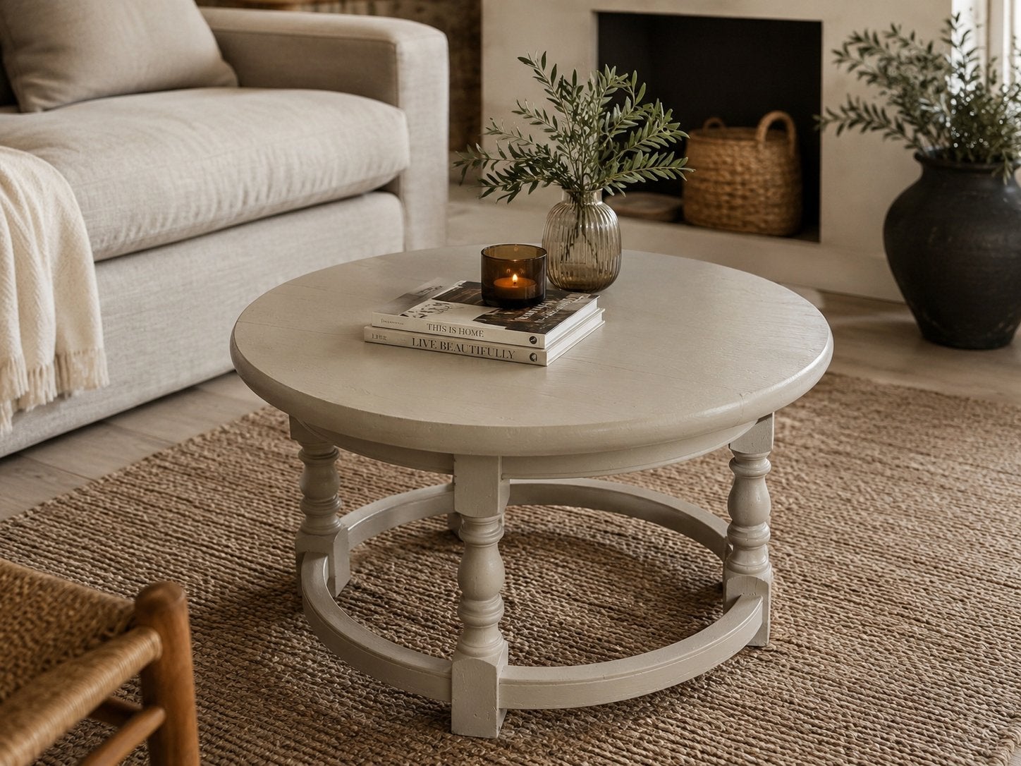 Salon tafel rond, Huis en Inrichting, Ophalen, Gebruikt, Rond