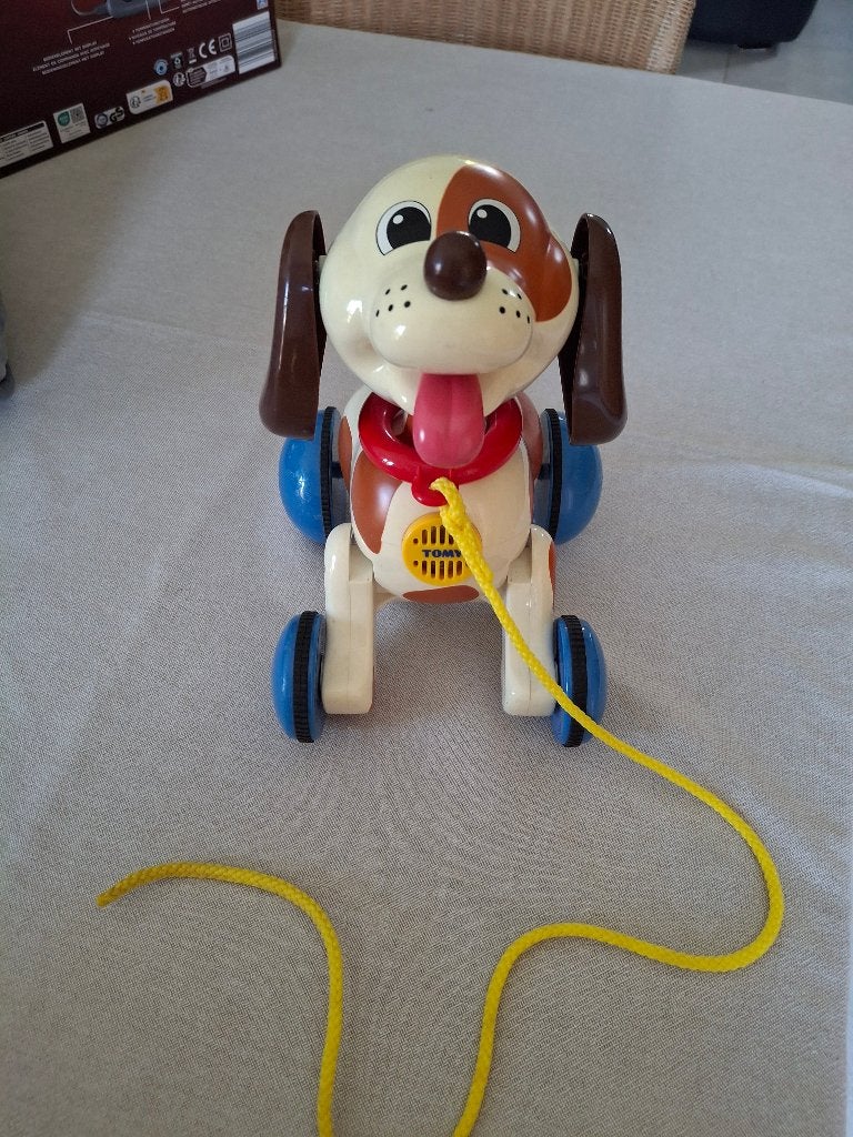 TOMY Vintage sound pull dog -2001-, Ophalen of Verzenden, Gebruikt, Overige typen, Met geluid