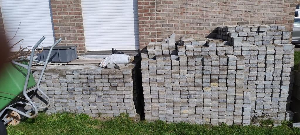 Klinkers 10x10x6 en bon état. A vendre par M2 ou le lot, Jardin & Terrasse, Pavé & Dalles, Enlèvement, Utilisé, 10 m²² ou plus