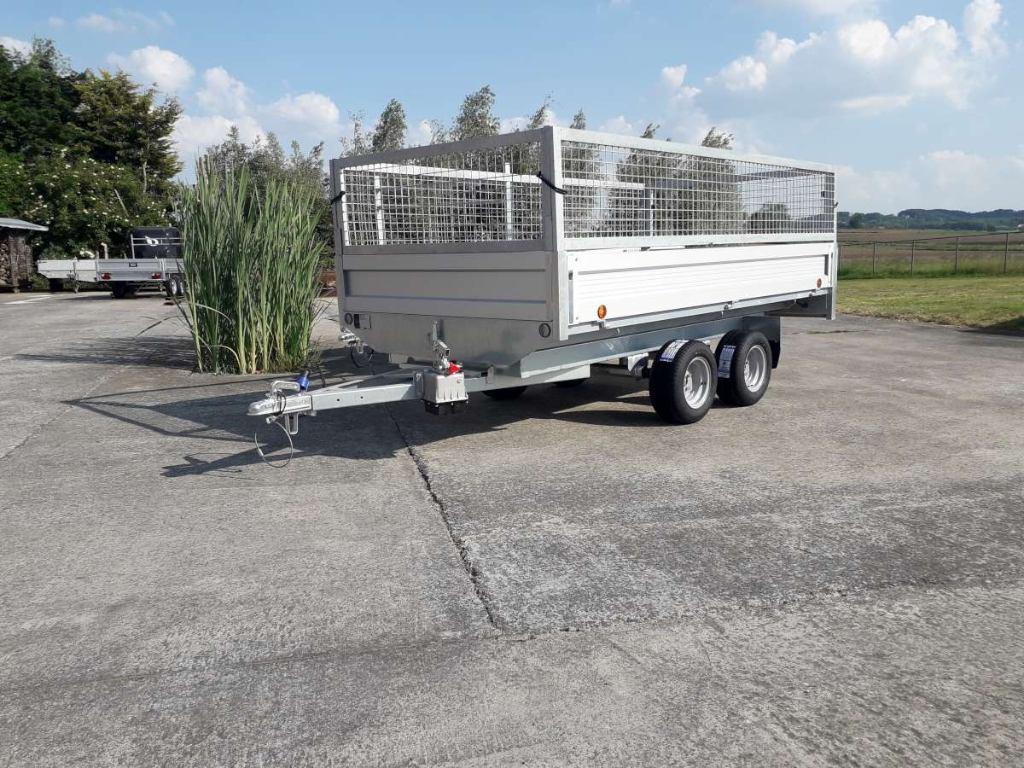 aanhangwagen / kipper ongeremd afmetingen bak 3.08 x 1.58 m, Enlèvement