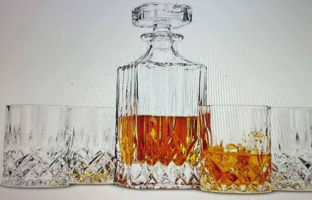 CADEAUTIP whiskey set met karaf, Ophalen of Verzenden, Nieuw, Kristal, Glas of Glazen