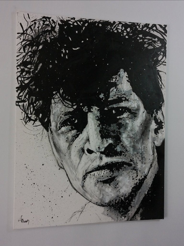 Herman Brood, Peinture acrylique, Autres matériaux, Enlèvement, Signé