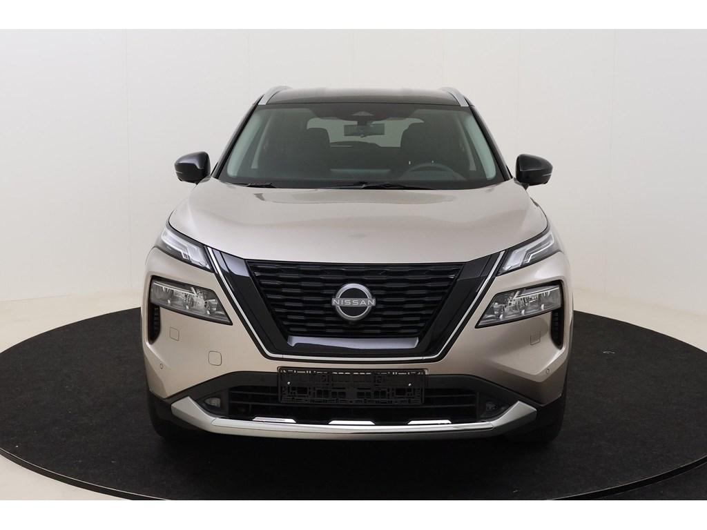 Nissan X-Trail Tekna 5pl 1.5 VC-T e-4ORCE 213 hp 4WD, Auto's, Automaat, Beige, Hybride Elektrisch/Benzine, SUV of Terreinwagen