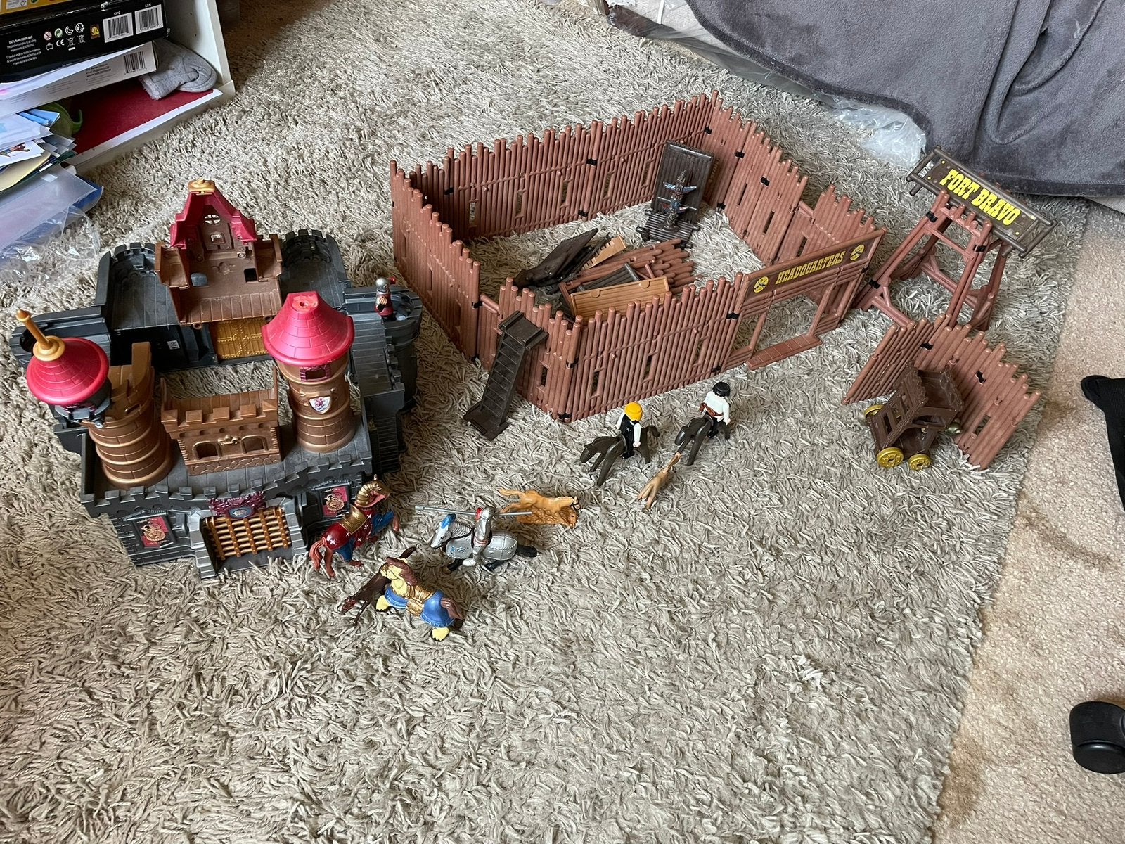 Château et chevaliers de Playmobil, Enlèvement, Utilisé