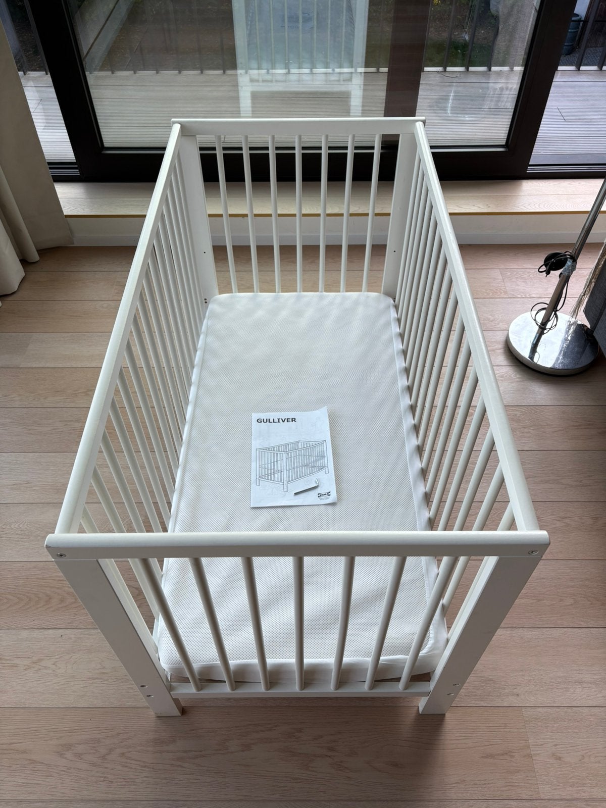 Lit bébé, matelas et protection IKEA GULLIVER, Maison & Meubles, Chambre à coucher | Matelas & Sommiers, Enlèvement, Utilisé, Matelas