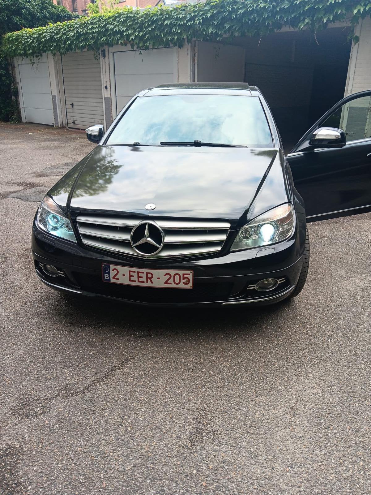 Mercedes-Benz C 200 Kompressor – 2007 – 145.000 km, Auto's, Mercedes-Benz, Euro 5, Beige, Zwart, Leder