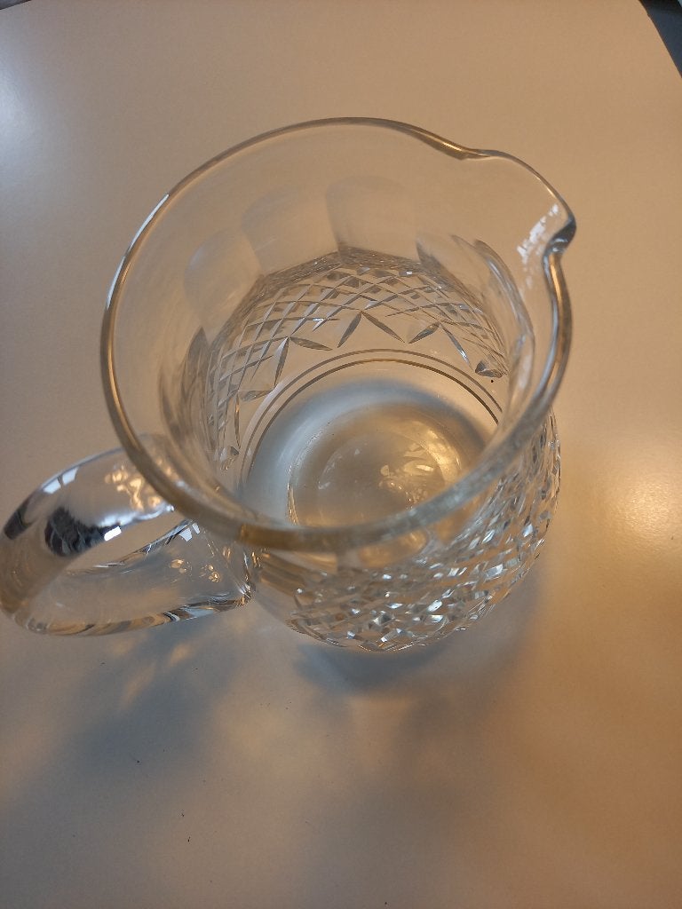 glazen schenkkan ( 1 liter), Ophalen of Verzenden, Zo goed als nieuw, Glas, Vintage