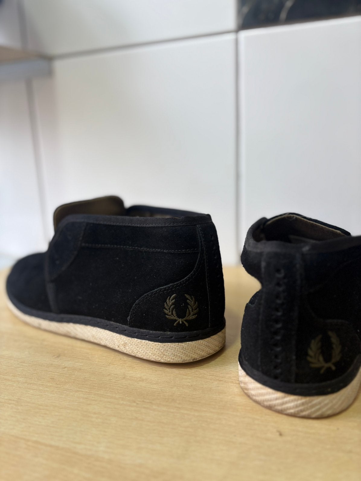 Chaussures Fred Perry Kingston daim noir - Taille 41, Enlèvement ou Envoi, Comme neuf, L