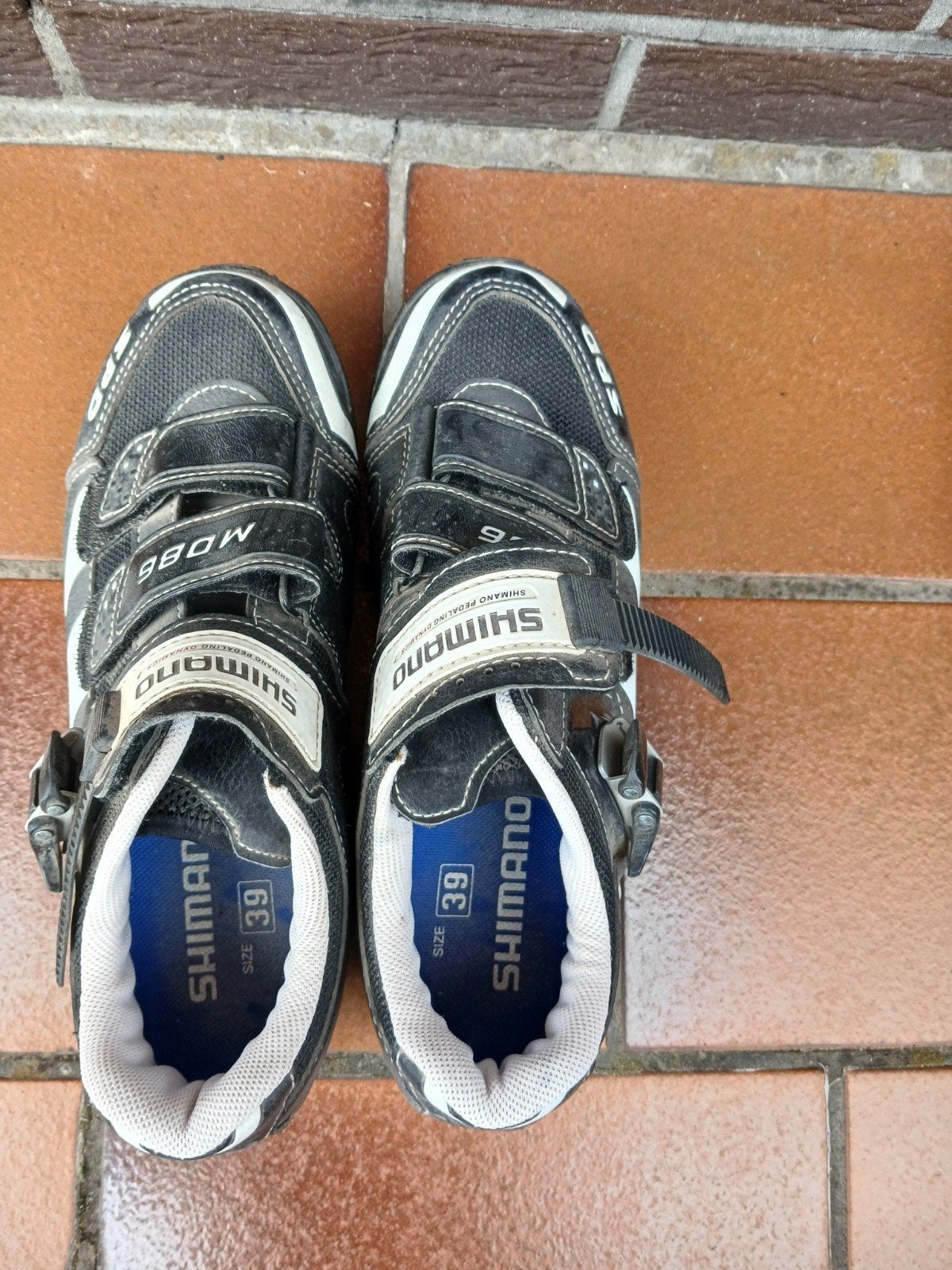 Koersschoenen merk Shimano voor klikpedalen, Fietsen en Brommers, Ophalen