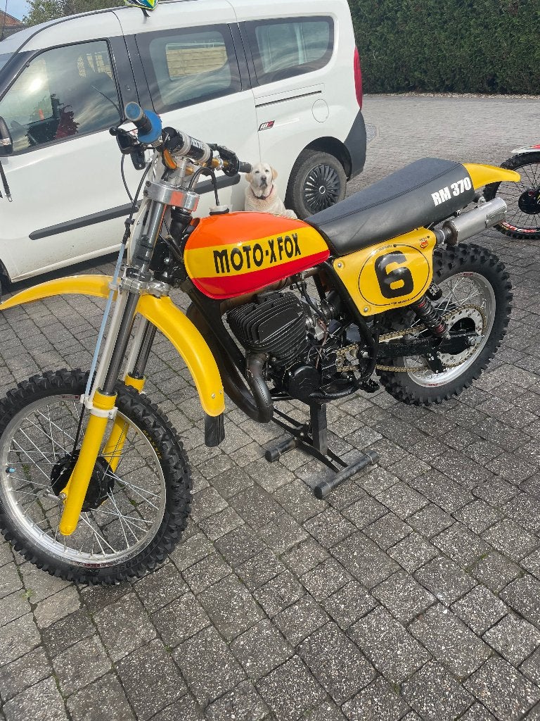 Suzuki RM370 motorfiets, Motoren, 370 cc, Occasion, Crossmotor, Handgeschakeld