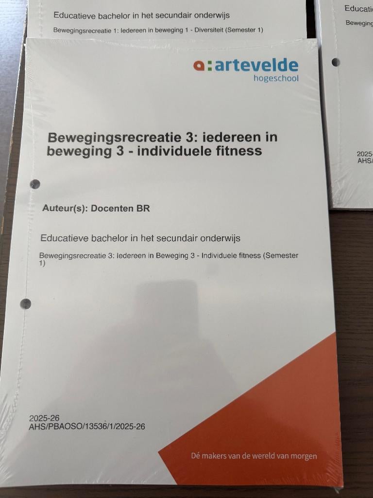 Bewegingsrecreatie 3 artevelde, Boeken, Studieboeken en Cursussen, Ophalen of Verzenden, Nieuw, Hoger Onderwijs