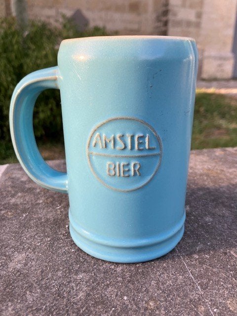 CHOPE À BIÈRE VINTAGE, POT À BIÈRE AMSTEL DE SPHINX. '60's, Enlèvement ou Envoi, Amstel