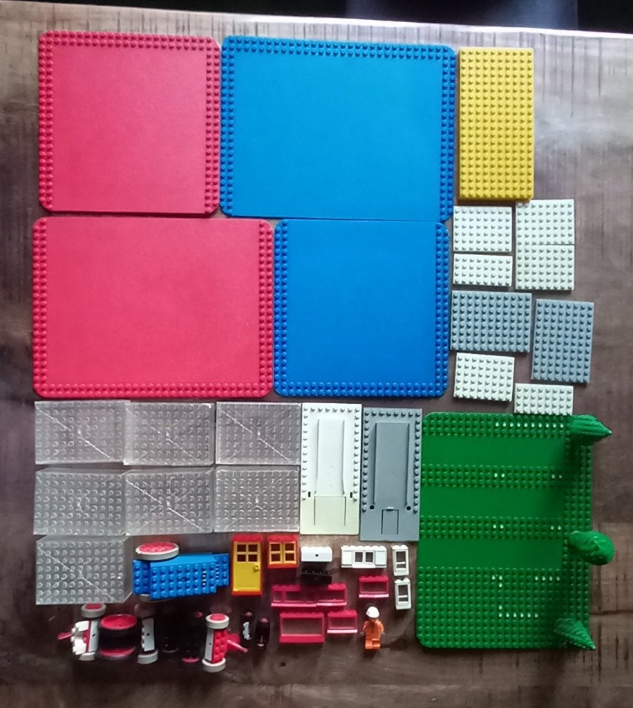 Vintage 2 Lego-loten: stenen, platen, wielen,..., Kinderen en Baby's, Ophalen of Verzenden, Gebruikt, Lego