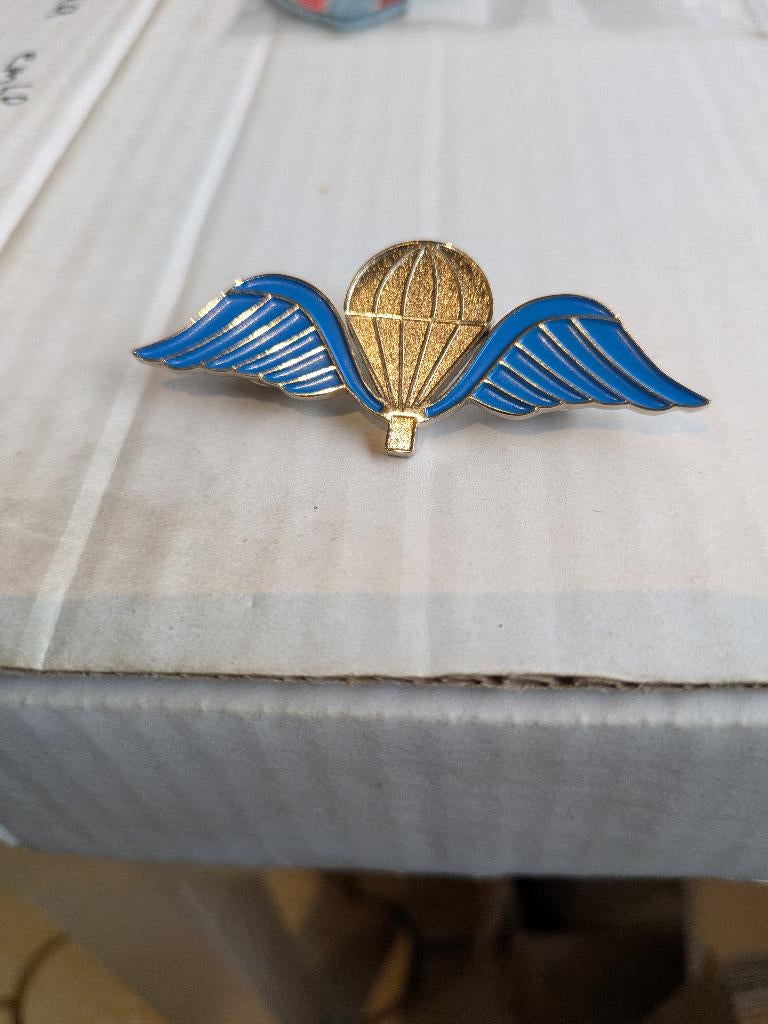 Para kenteken in metaal, Verzamelen, Ophalen of Verzenden, Landmacht, Embleem of Badge
