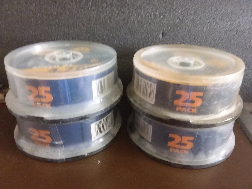 4x 25 pack DVD+R 4.7gb Platinum, Nieuw, Ophalen of Verzenden, Dvd, Op spindel