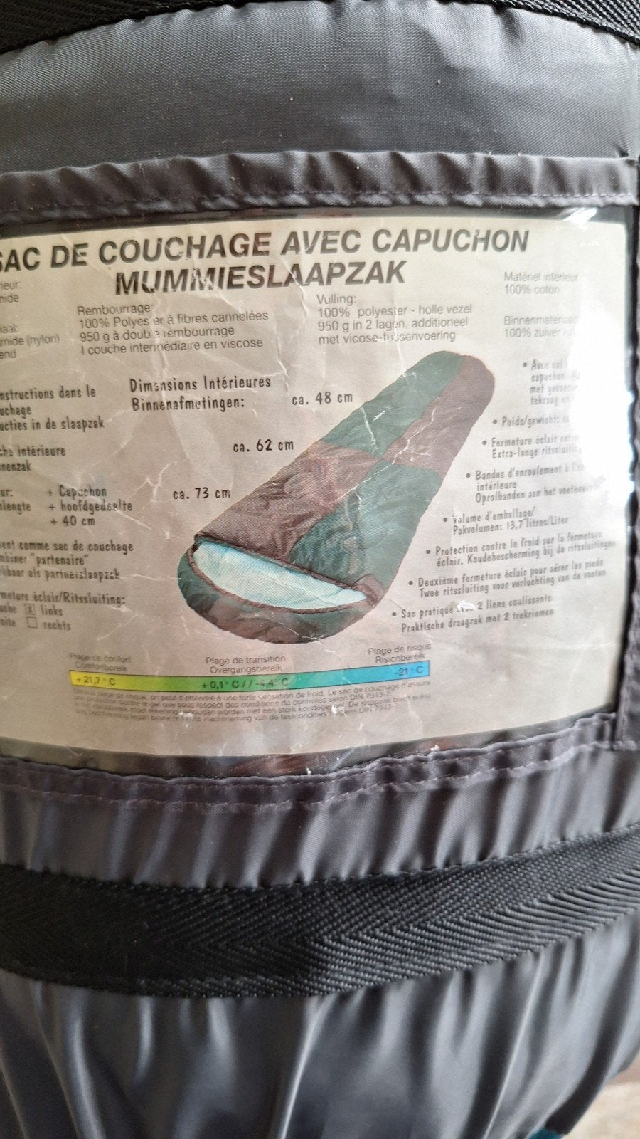 Kampeer slaapzak met kap, Caravans en Kamperen, Slaapzakken, Ophalen