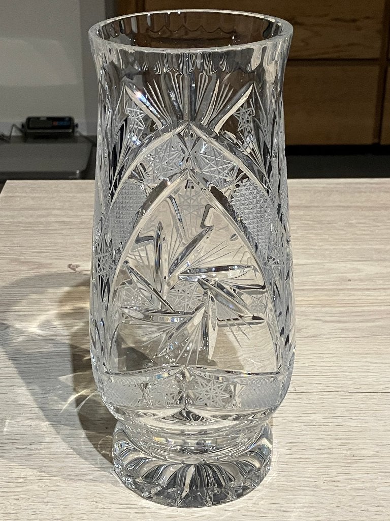 Grand vase en cristal de haute qualité, Enlèvement ou Envoi