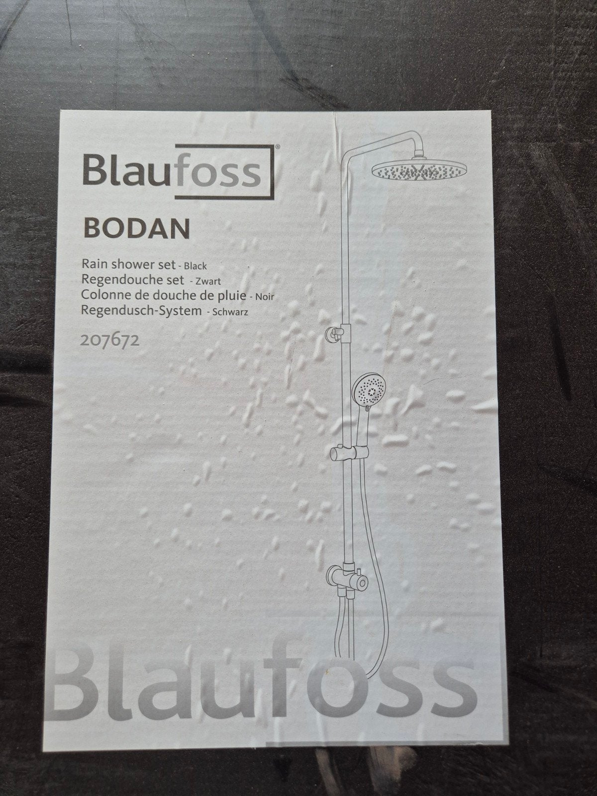Blaufoss regendoucheset, Ophalen, Kraan