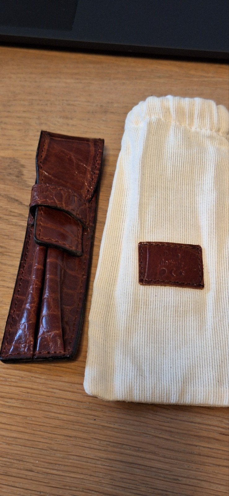 leren pennenhouder, Ophalen of Verzenden, Nieuw