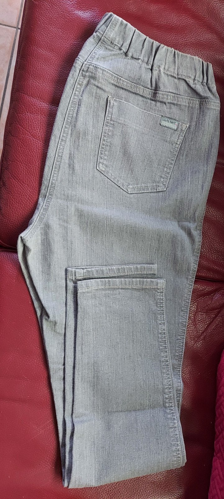 pantalon dame gris élastique 44, Kleding | Dames, Broeken en Pantalons, Ophalen of Verzenden, Grijs