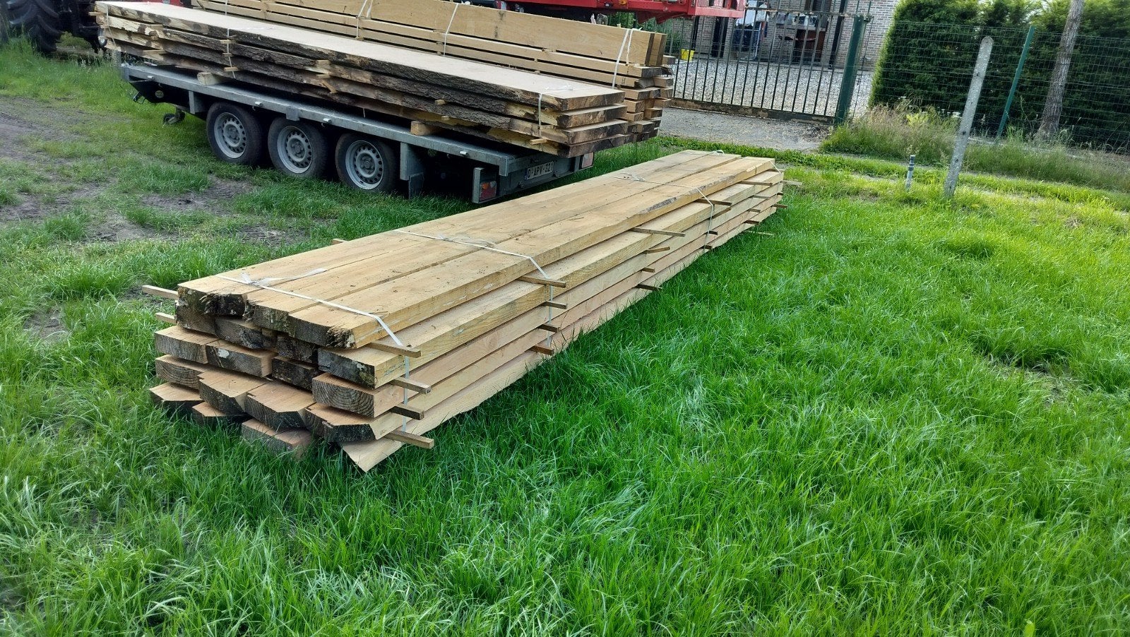 Houten balken, Enlèvement