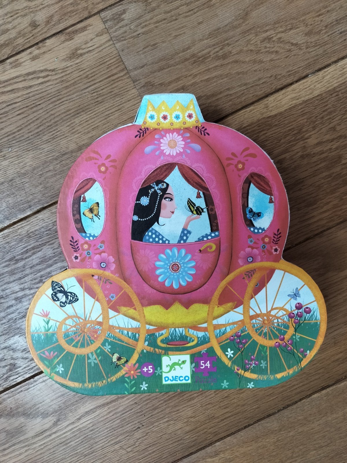 leuke puzzel djeco 5+ 54 stukken mooie staat, Ophalen of Verzenden, Meer dan 50 stukjes, Zo goed als nieuw, 4 tot 6 jaar