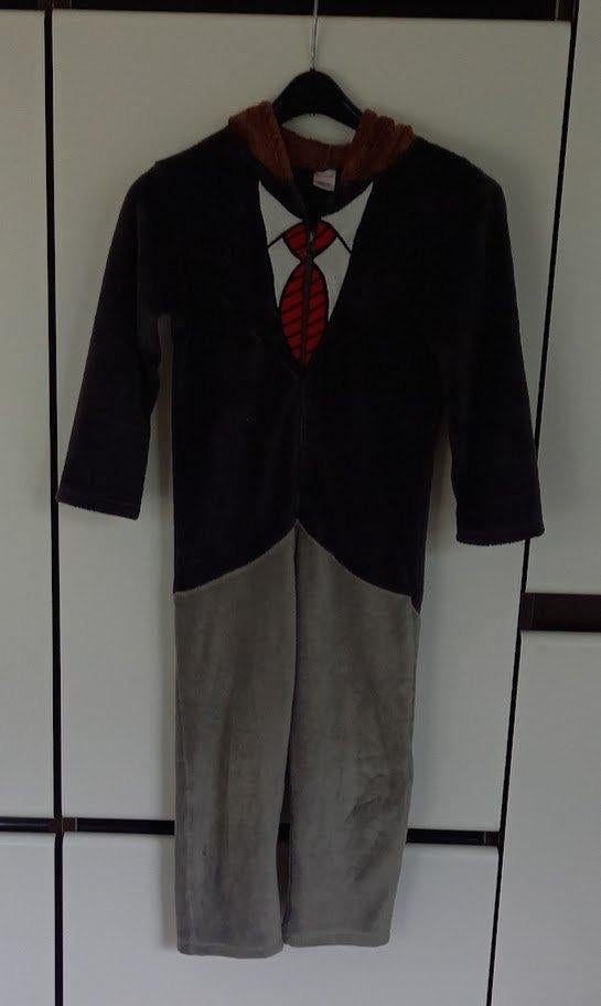 onesie,Efteling,128-134, bruin en grijs, wolfpak, Kinderen en Baby's, Jongen of Meisje, Efteling, Ophalen of Verzenden, Overige typen