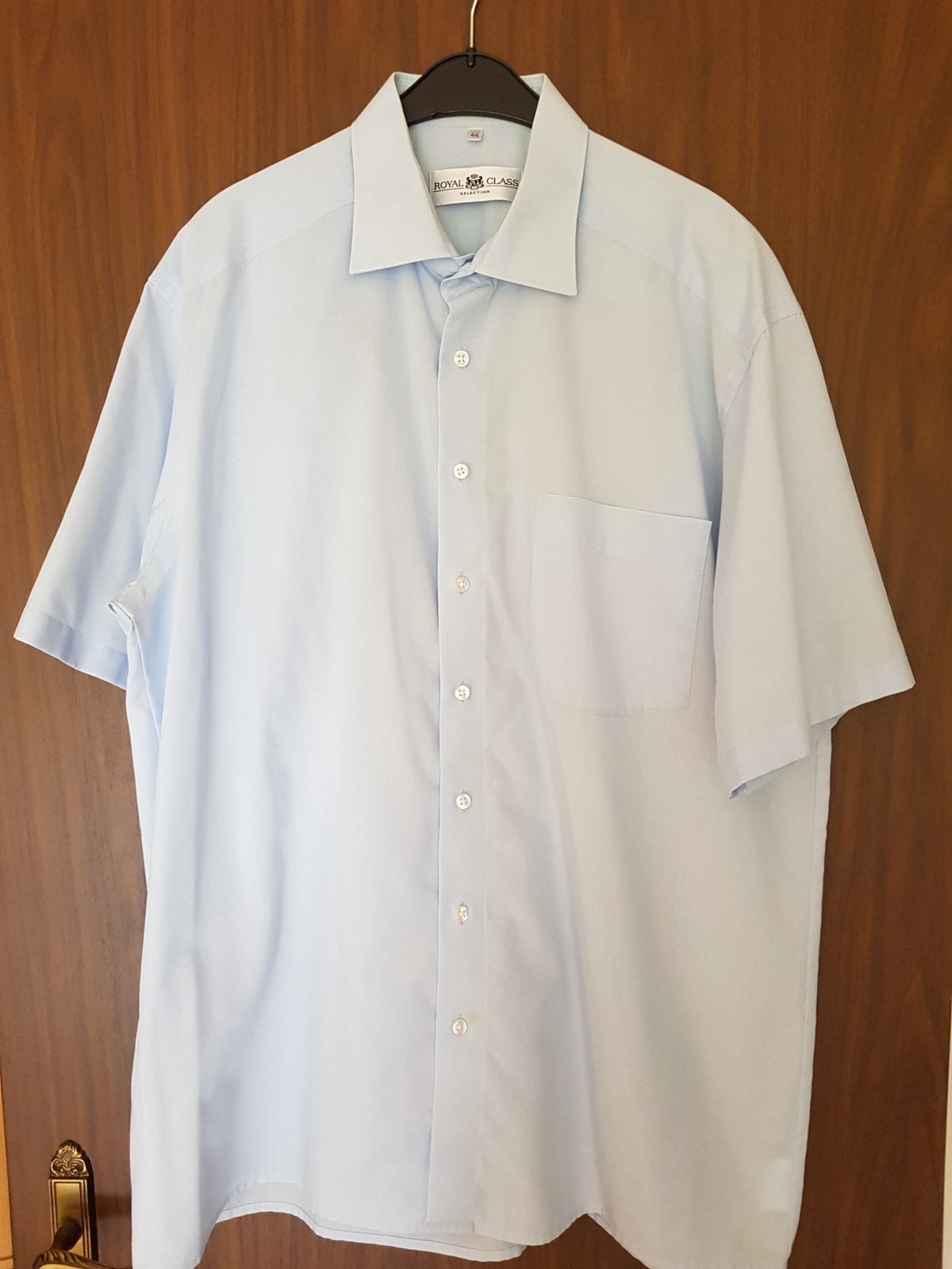 Hemd korte mouwen, Royal Class, maat 44, goede staat, Kleding | Heren, Grote Maten, Ophalen, Zo goed als nieuw, Blauw
