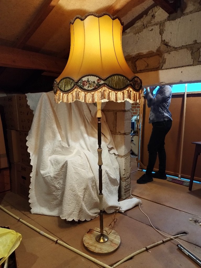 Lampadaire Vintage, Ophalen, Gebruikt, Metaal