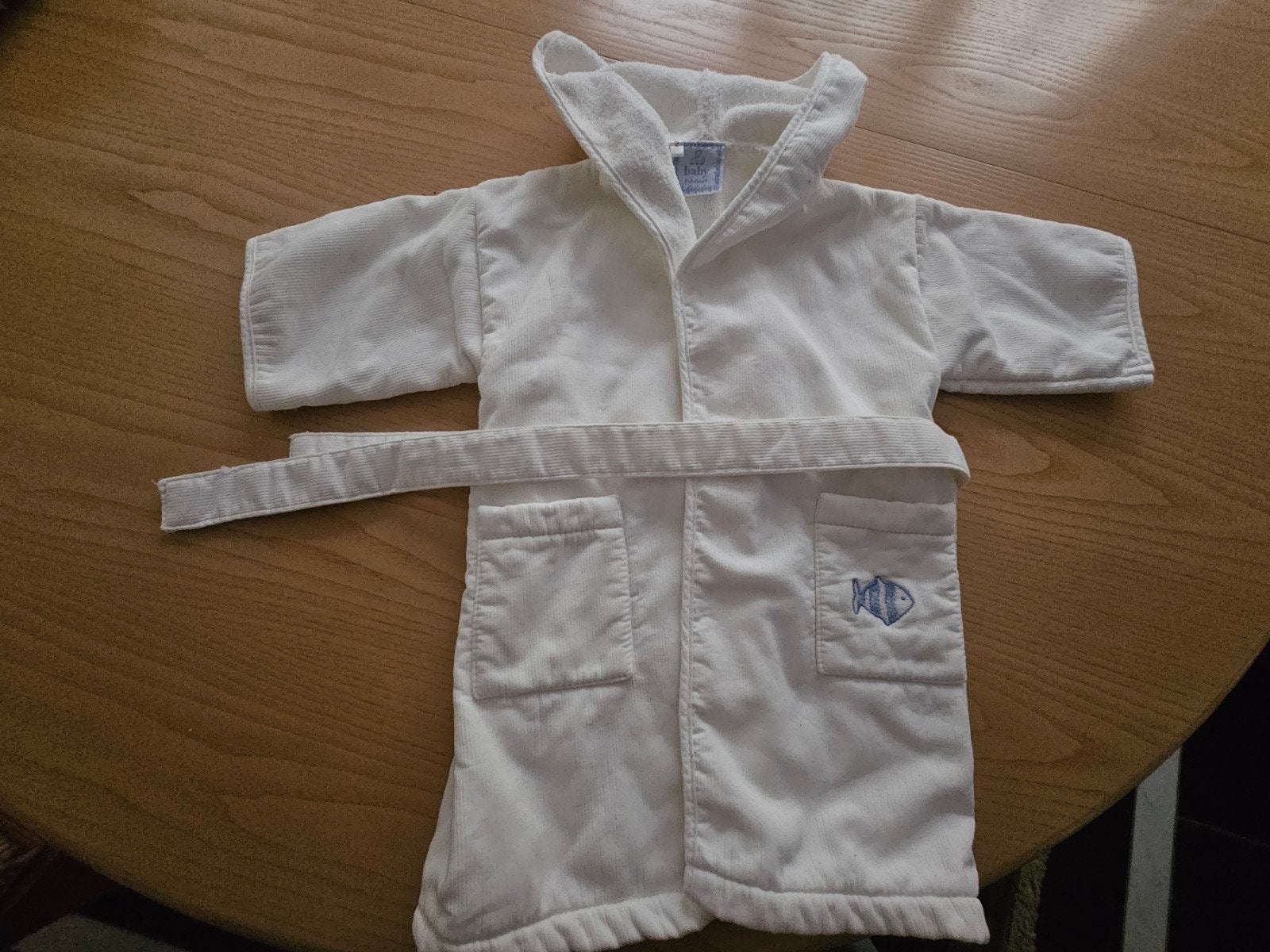 Luxe. Charmant prachtig unisex badjasje +capuchon Y. DELORME, Kinderen en Baby's, Kinderkleding | Maat 92, Ophalen, Nieuw