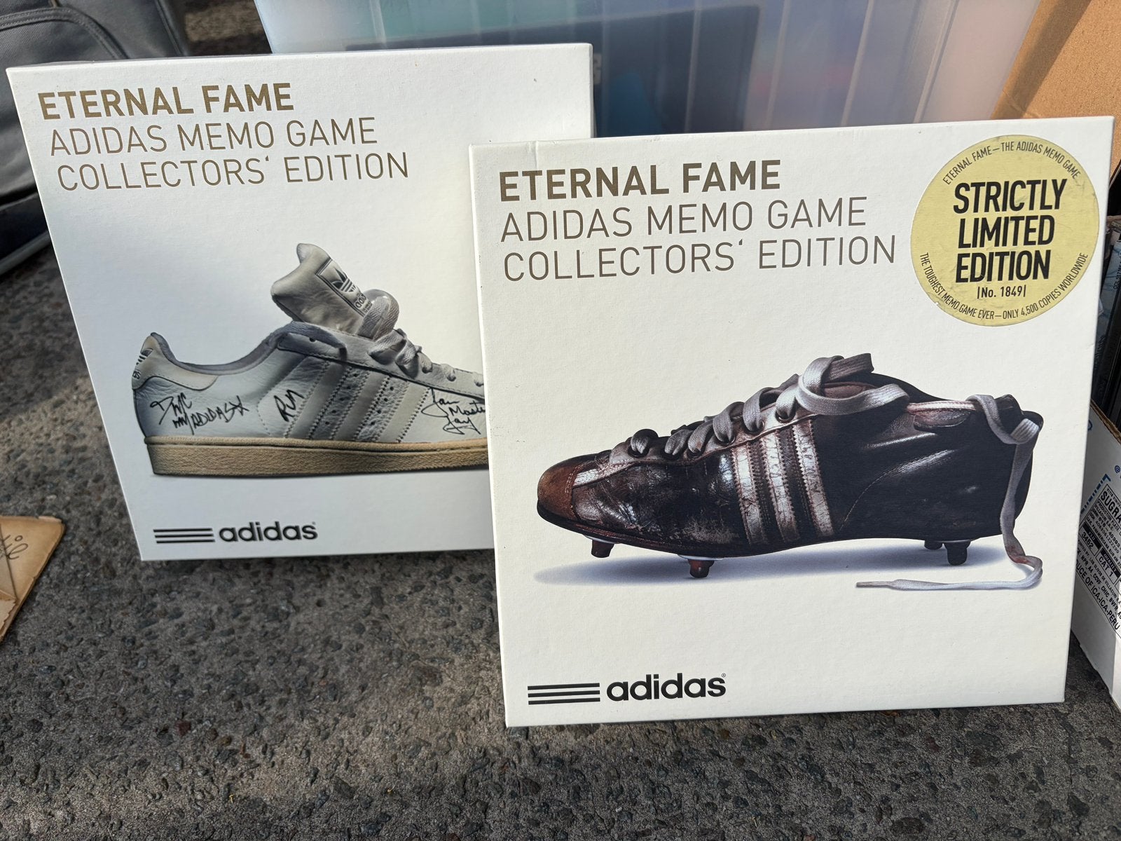 2 Memo spellen Adidas Limited edition, Ophalen of Verzenden, Zo goed als nieuw