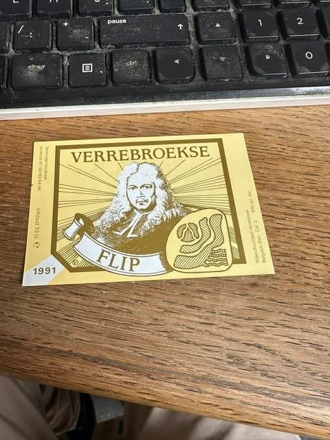 etiket label Verrebroekse Filip, Overige typen, Nieuw, Ophalen of Verzenden, Verrebroekse