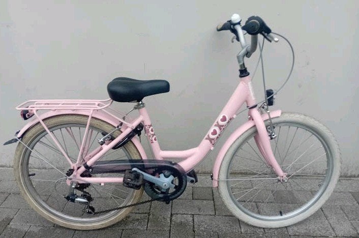 Meisjesfiets alu BFK XOXO 22inch 6speed NIEUWPRIJS 399euro🚴, Ophalen, Zijwieltjes, Velgrem, Zo goed als nieuw