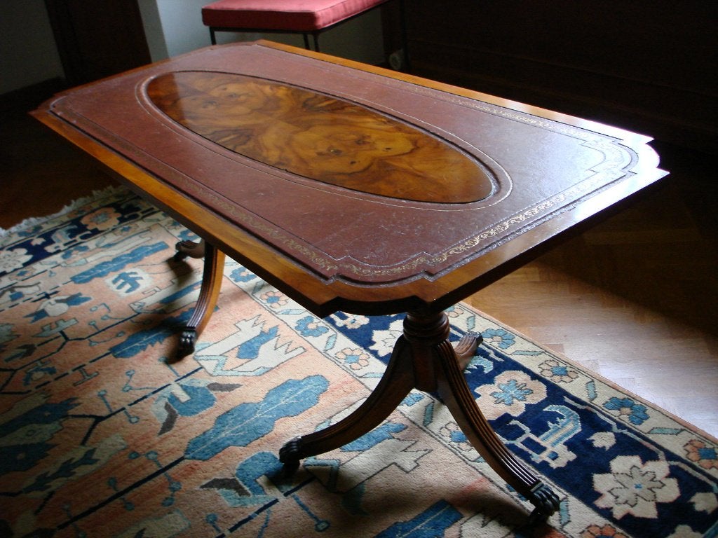 Salontafel in bois d'if, Huis en Inrichting, Tafels | Salontafels, Ophalen, Overige houtsoorten
