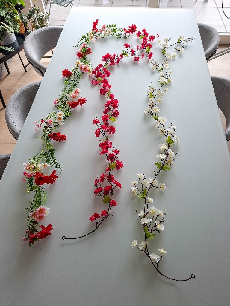 3 Bloementakken van 187cm, Ophalen of Verzenden, Zo goed als nieuw, Feestartikel