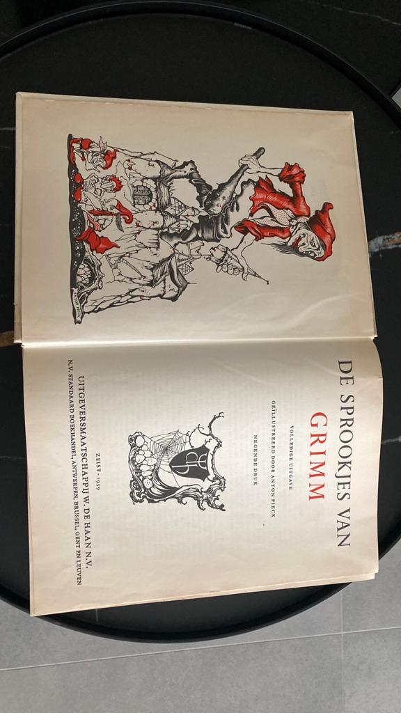1959 Sprookjes van grimm efteling geillustreerd anton pieck, Ophalen of Verzenden